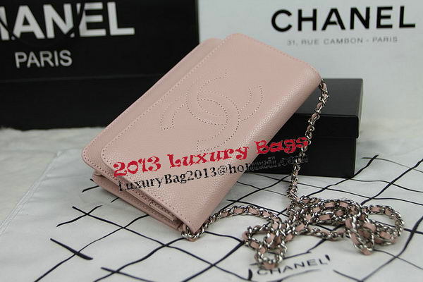 Chanel CHA48654 Pink Original Cannage Patterns Leather mini Flap Bag