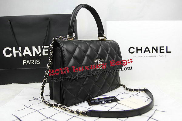 Chanel Classic Top Flap Bag Original Sheepskin Leather CHA92236 Black