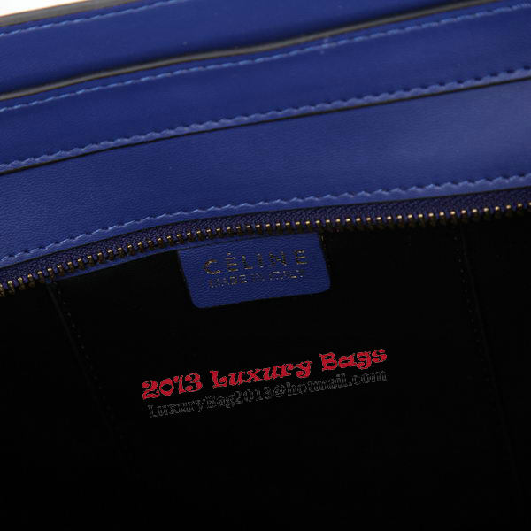 Celine Luggage Nano Bag Smooth Leather C106 Blue