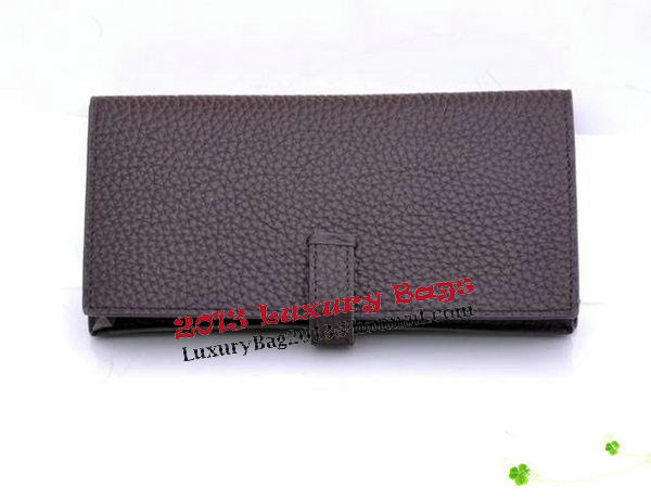 Hermes Bearn Japonaise Bi-Fold Wallet Grainy Leather H68942 Brown