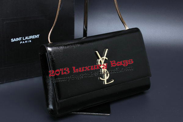 Yves Saint Laurent mini Monogramme Cannage Pattern Shoulder Bag Y009 Black