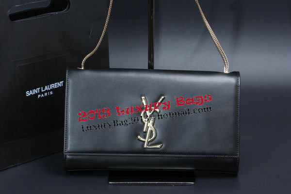 Yves Saint Laurent mini Monogramme Smooth Leather Shoulder Bag Y009 Black