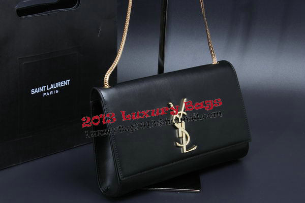 Yves Saint Laurent mini Monogramme Smooth Leather Shoulder Bag Y009 Black