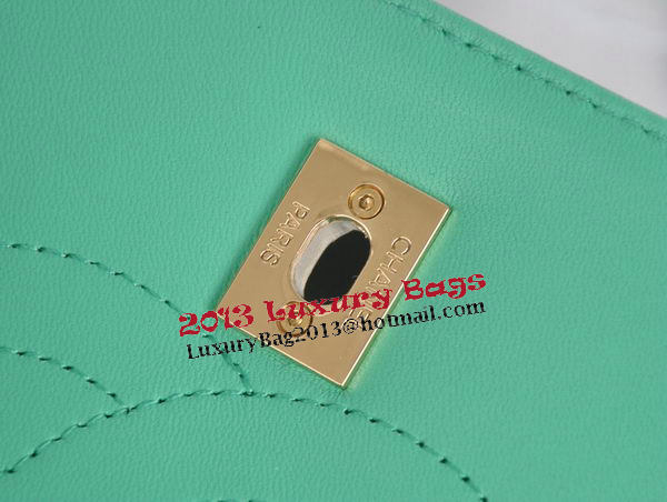 Chanel Classic Top Handle Bag Original Sheepskin Leather CHA92236 Green