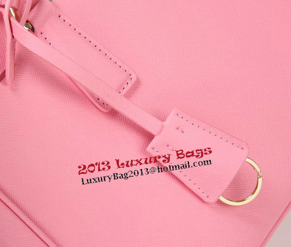 Prada Saffiano Leather Tote Bag BN1801 Pink