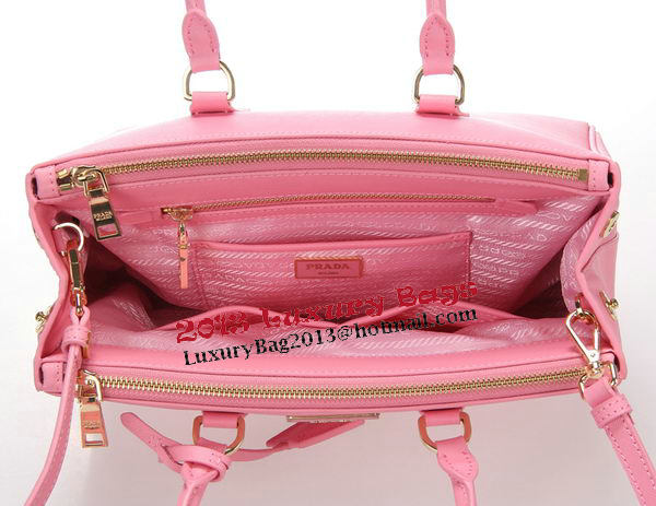 Prada Saffiano Leather Tote Bag BN1801 Pink