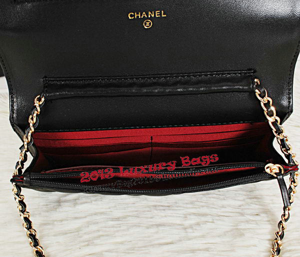 Chanel CHA33814 Original Sheepskin Leather mini Flap Bag Black