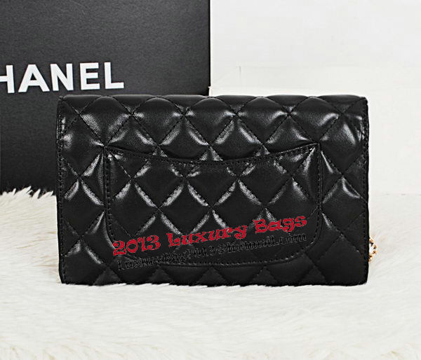 Chanel CHA33814 Original Sheepskin Leather mini Flap Bag Black