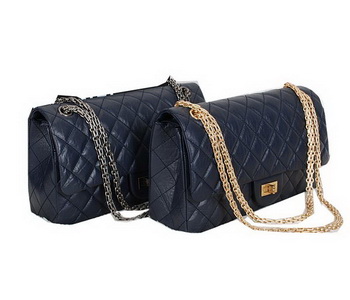 Chanel Classic Flap Shoulder Bags A226 Blue Original Sheep Leather