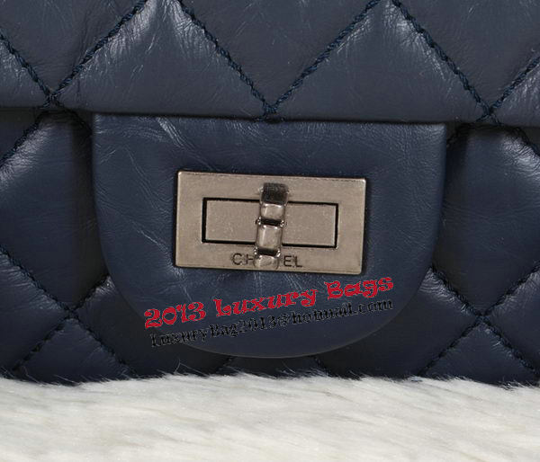 Chanel Classic Flap Shoulder Bags A226 Blue Original Sheep Leather