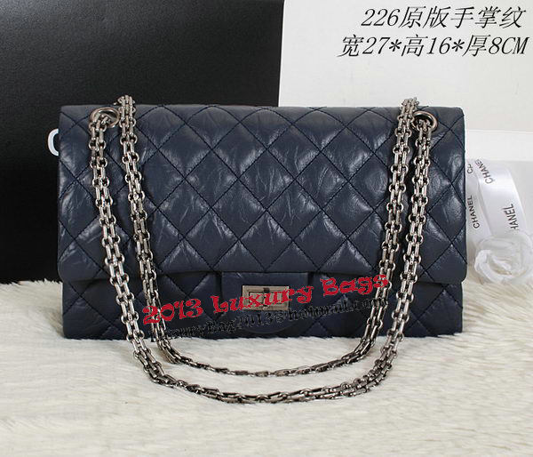 Chanel Classic Flap Shoulder Bags A226 Blue Original Sheep Leather