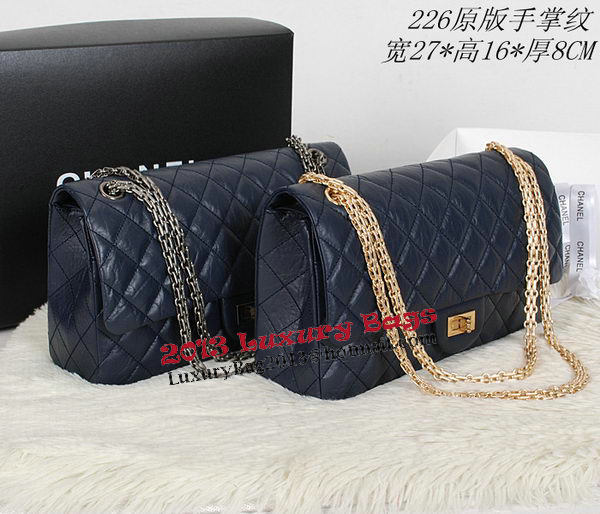 Chanel Classic Flap Shoulder Bags A226 Blue Original Sheep Leather