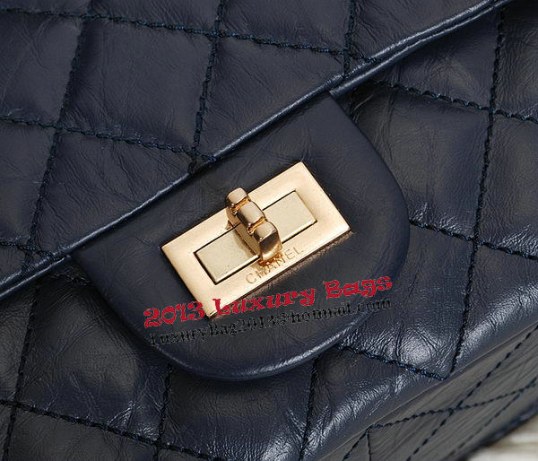 Chanel Classic Flap Shoulder Bags A226 Blue Original Sheep Leather