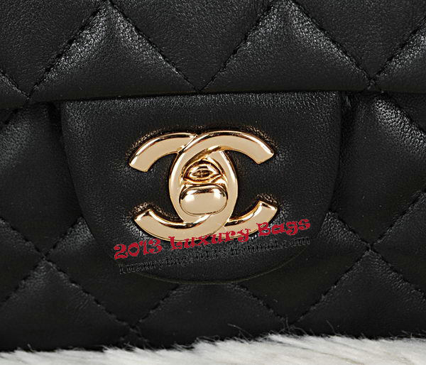 Chanel mini Classic Flap Bag Original Leather CHA1115 Black