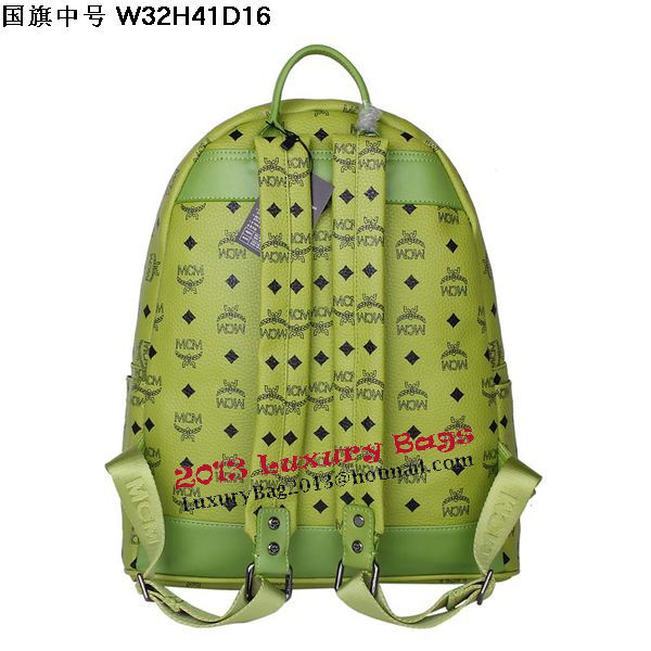 MCM Medium Flag of UK Backpack MC5173 Green