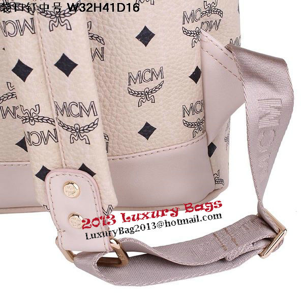 MCM Medium Top Studs Backpack MC4232 Beige