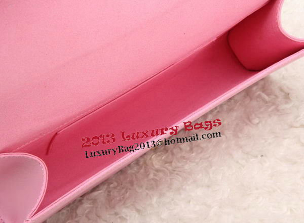 YSL Classic Monogramme Tassel Smooth Leather Clutch Bag Y8908 Pink