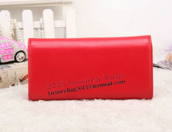 YSL Classic Monogramme Tassel Smooth Leather Clutch Bag Y8908 Red