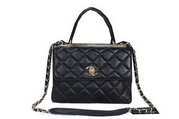 Chanel Classic Top Flap Bag Sheep Leather CHA6023 Black