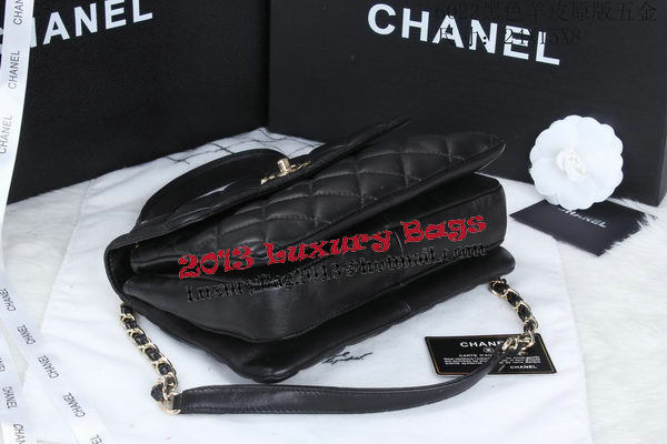 Chanel Classic Top Flap Bag Sheep Leather CHA6023 Black