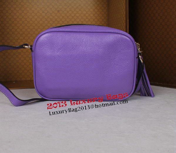 Gucci Soho Calfskin Leather Disco Bag 308364 Violet