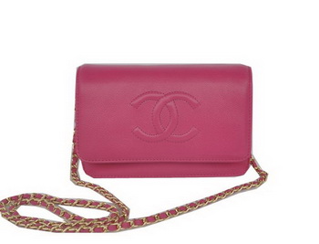 Chanel Flap Shoulder Bag Rose Calfskin Leather CHA33818 Gold