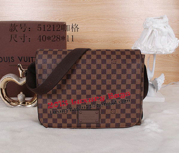 Louis Vuitton N51212 Damier Ebene Canvas Brooklyn GM Bag