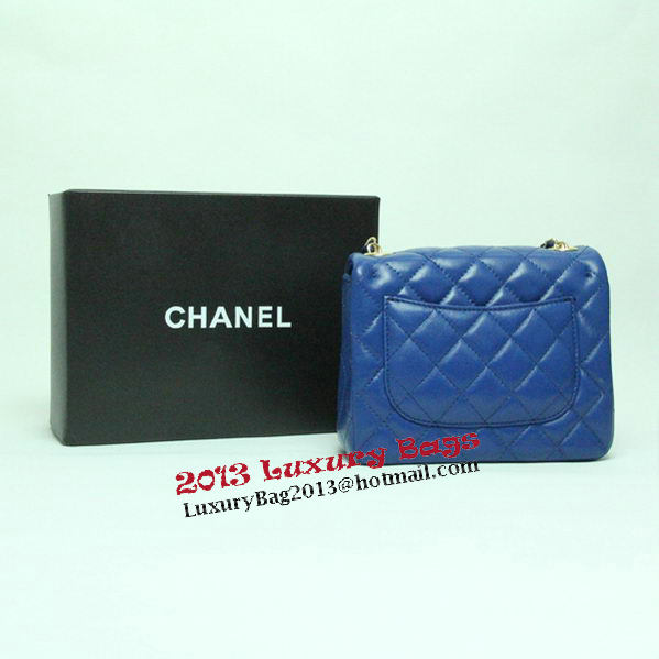 Chanel mini Classic Flap Bag Royal Leather 1115 Gold Chain