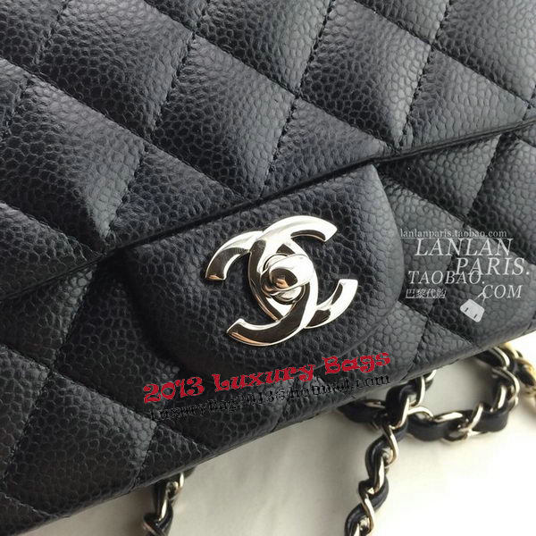 Chanel mini Classic Flap Bag Black Cannage Pattern 1115 Gold