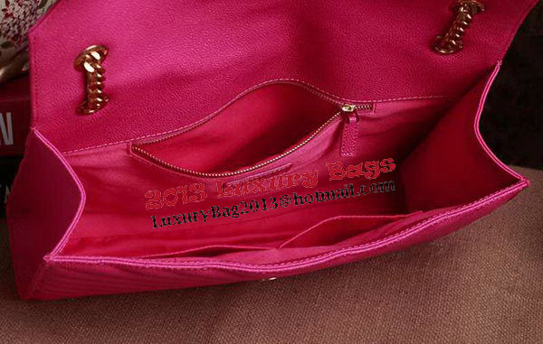 Saint Laurent Classic Monogramme Cannage Pattern Flap Bag Y5480 Rose