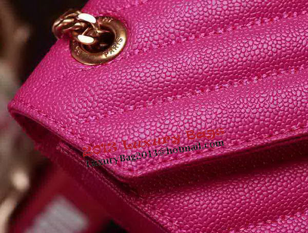 Saint Laurent Classic Monogramme Cannage Pattern Flap Bag Y5480 Rose