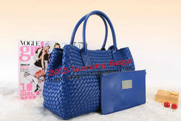 Bottega Veneta Cabat Medium Tote Bags BV5211 Blue