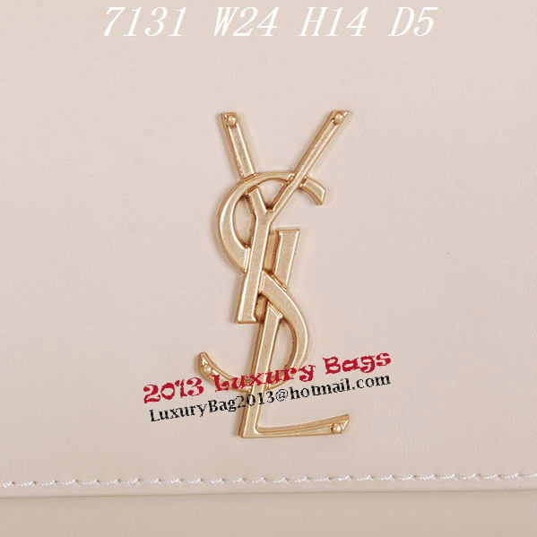 Yves Saint Laurent Classic Monogramme Clutch Y7131 OffWhite