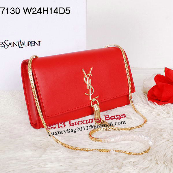 Yves Saint Laurent Monogramme Cross-body Shoulder Bag Y7130 Red