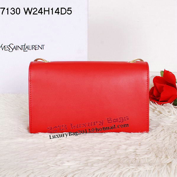 Yves Saint Laurent Monogramme Cross-body Shoulder Bag Y7130 Red