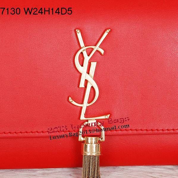 Yves Saint Laurent Monogramme Cross-body Shoulder Bag Y7130 Red