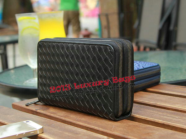 Bottega Veneta Intrecciato Calfskin Wallet BV1889 Black