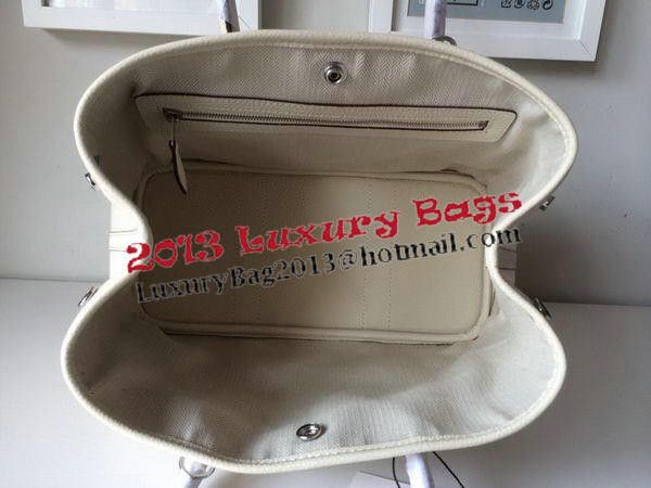 Hermes Garden Party 30CM Bag Canvas Leather H11S OffWhite