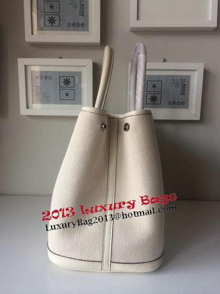 Hermes Garden Party 36CM Bag Canvas Leather H11M OffWhite