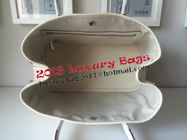 Hermes Garden Party 36CM Bag Canvas Leather H11M OffWhite