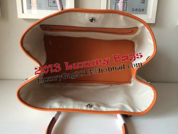 Hermes Garden Party 36CM Bag Canvas Leather H11M Orange