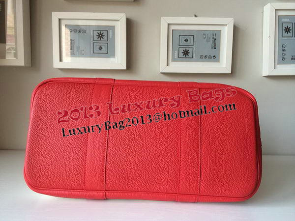 Hermes Garden Party 36CM Bag Canvas Leather H11M Red