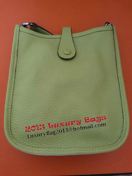 Hermes mini Evelyne Messenger Bag H1608S Light Green