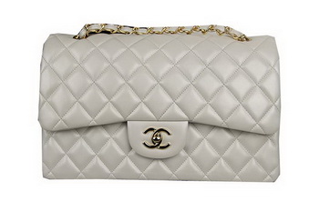 Chanel Classic Flap Bag OffWhite Original Leather CF1113 Gold