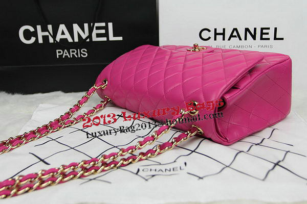 Chanel Classic Flap Bag Rose Original Leather CF1113 Gold