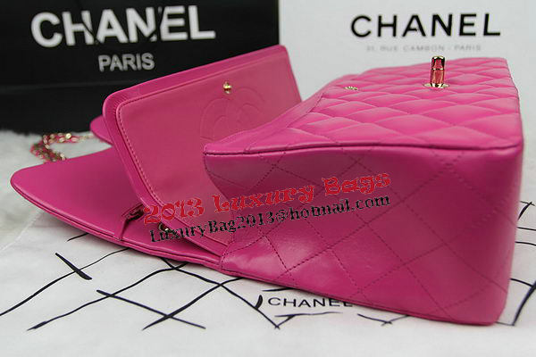 Chanel Classic Flap Bag Rose Original Leather CF1113 Gold