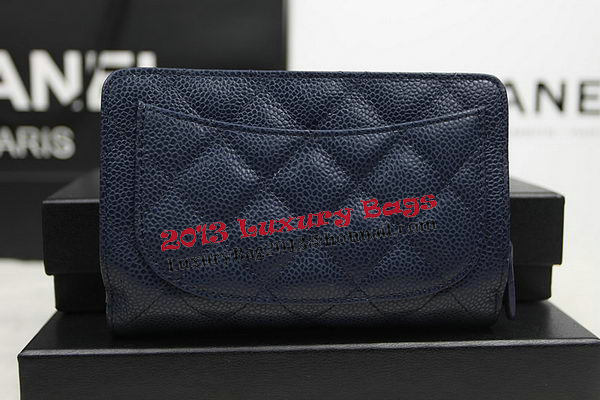 Chanel Matelasse Bi-Fold Wallet Original Cannage Pattern Leater CHA48667 Royal