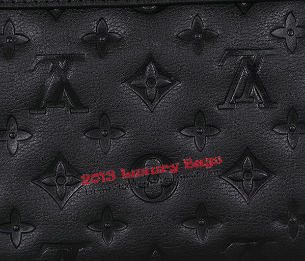 Louis Vuitton Monogram Empreinte Pallas Chain Bag M41202 Black