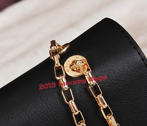 Louis Vuitton Monogram Empreinte Pallas Chain Bag M41202 Black