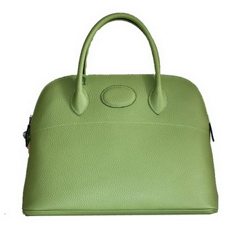 Hermes Bolide 37CM Calfskin Leather Tote Bags H509084 Green